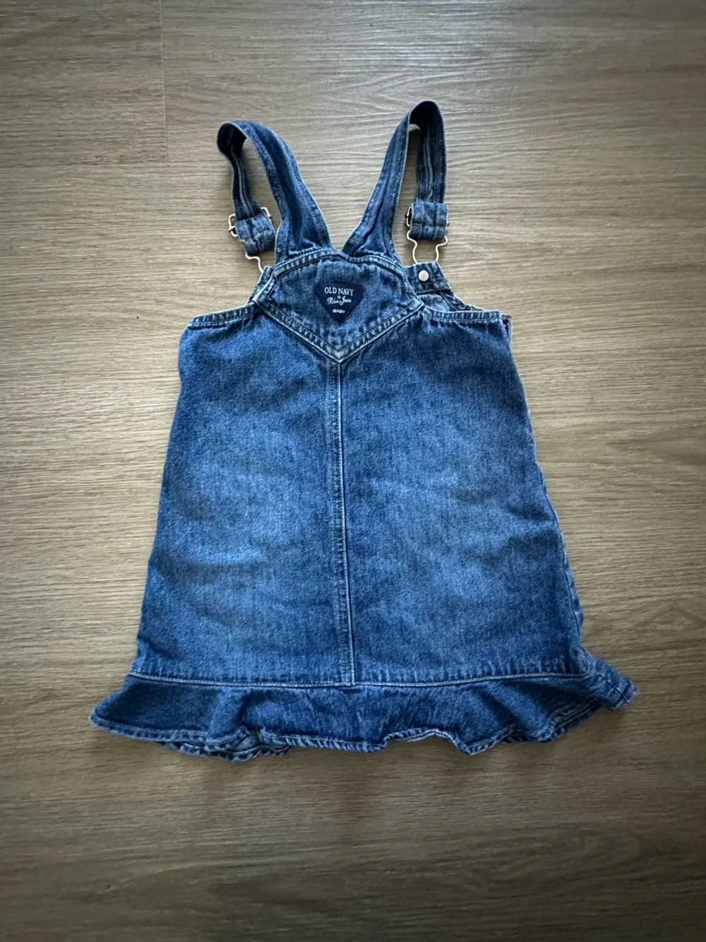 Old Navy Vintage Denim Overall Jumper Dress for Kids - Blue